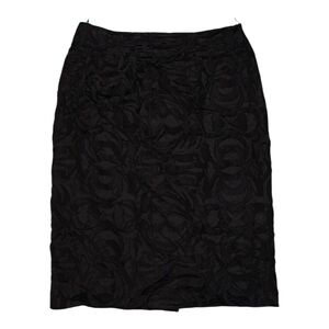 Piazza Sempione Abstract Print  Black Pencil Skirt Women's